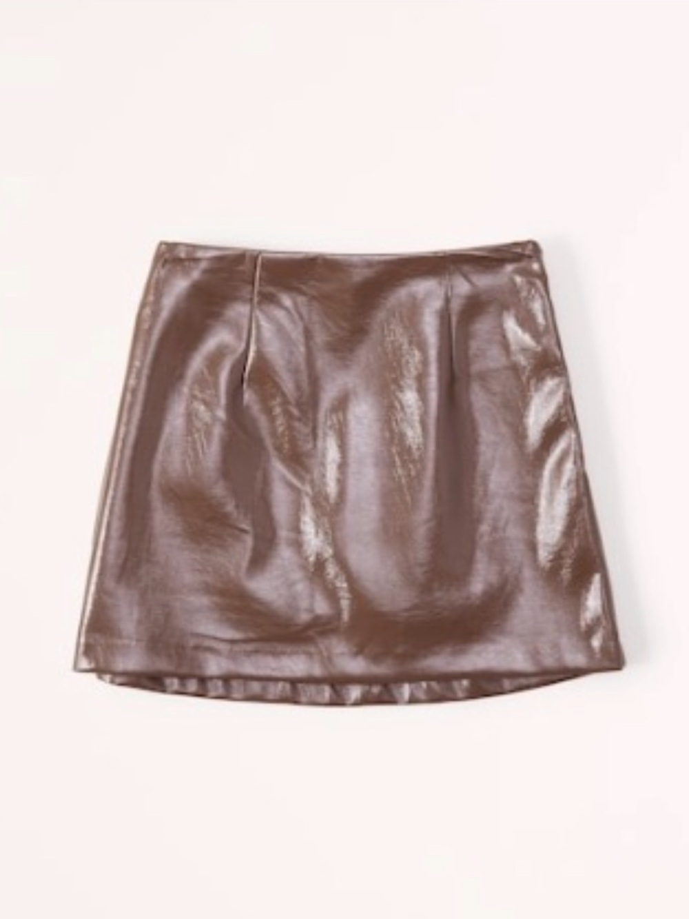 NWT- Abercrombie & Fitch Patent Vegan Leather Mini Skort
